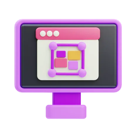 Diseño web  3D Icon