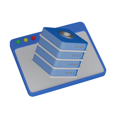 Diseño web con base de datos  3D Icon