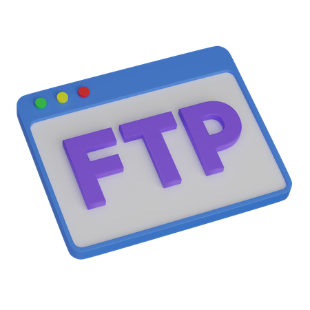 Diseño web ftp  3D Icon