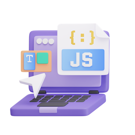 Diseño web programación editor javascript  3D Icon