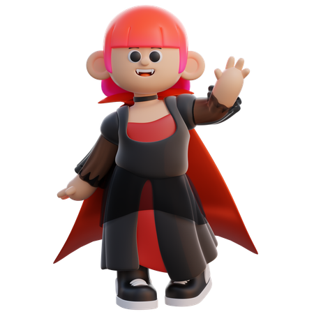 Disfraz de Drácula para mujer  3D Icon