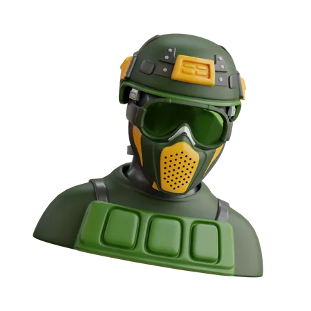 Traje de paintball  3D Icon