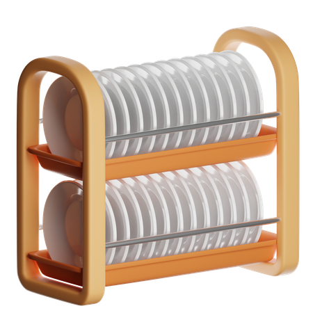 Dish Rack  3D Icon
