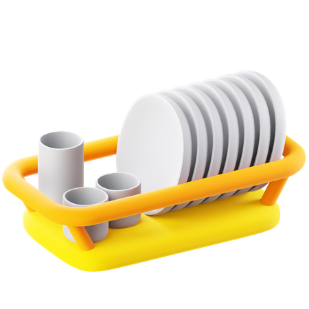 Dish Rack  3D Icon