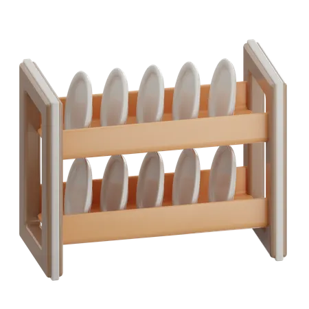 Dish Rack  3D Icon