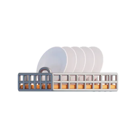 Dish Rack  3D Icon