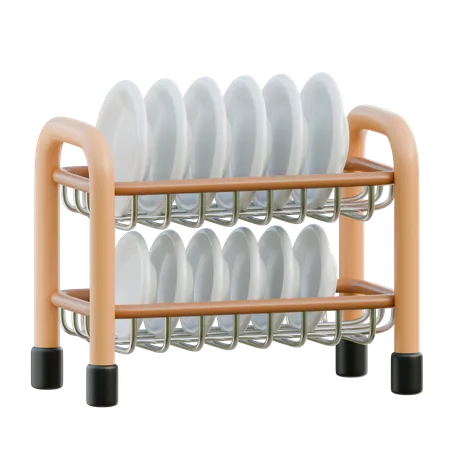 Dish Rack  3D Icon