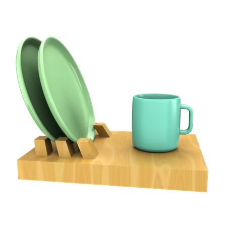 Dish Rack  3D Icon