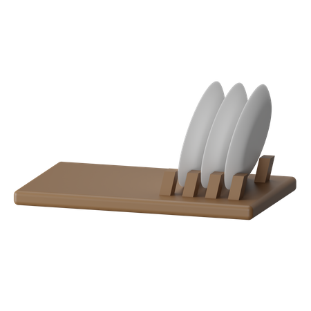 Dish Rack  3D Icon