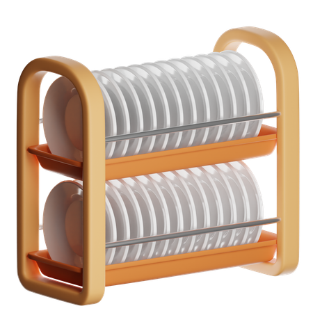 Dish Rack  3D Icon