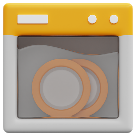 Dish Washer 3D Icon