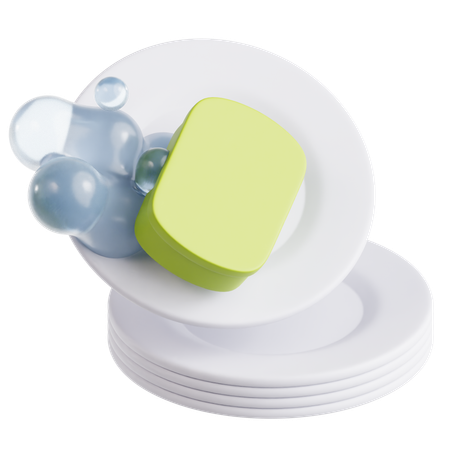 Dish Washing  3D Icon