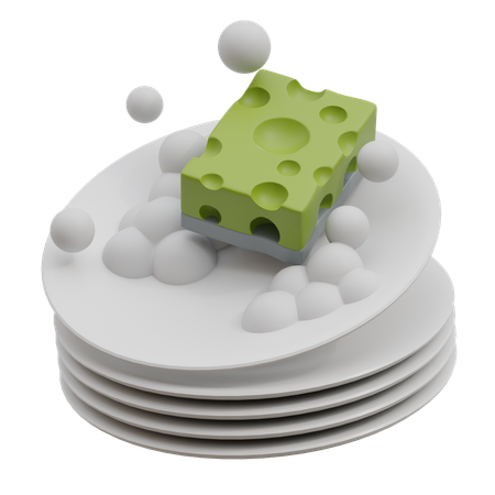 Dish Washing  3D Icon