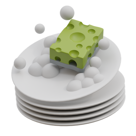 Dish Washing  3D Icon