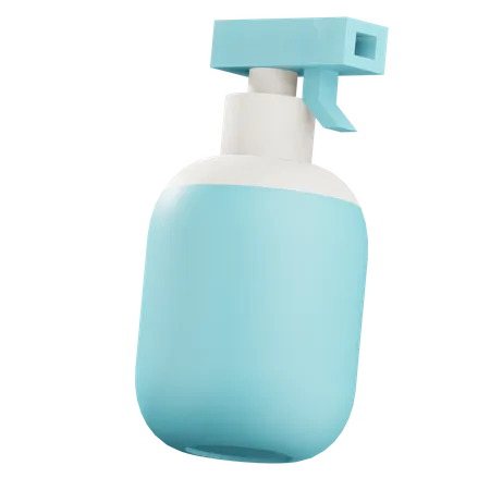 3 D Disinfectant Spray Bottle Illustration With Transparetnt Background 3D Icon