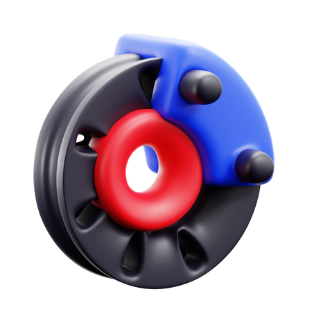 Disk Brake  3D Icon