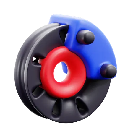 Disk Brake  3D Icon