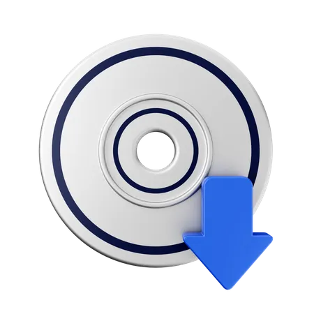 Disk Download  3D Icon