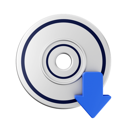Disk Download  3D Icon
