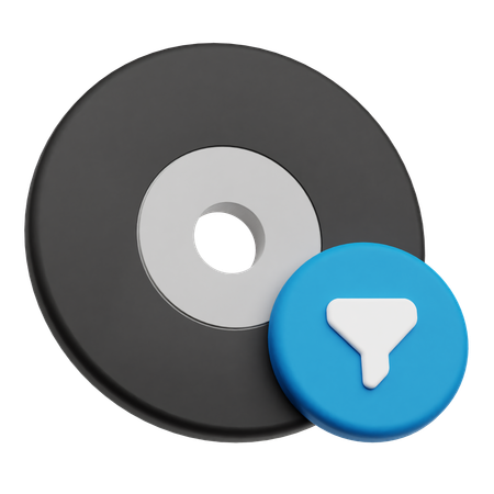 Disk Funnel  3D Icon