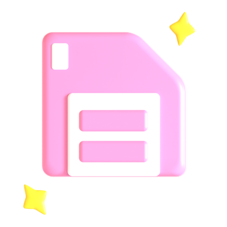 Diskette  3D Icon