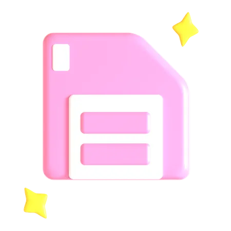 Diskette  3D Icon