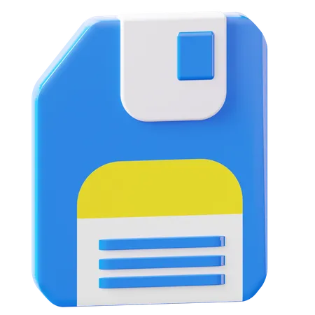 Diskette  3D Icon