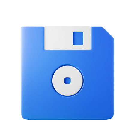 Diskette Save  3D Icon