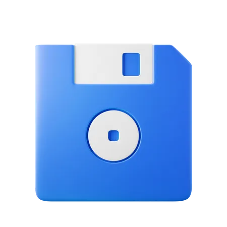 Diskette Save  3D Icon