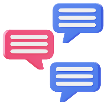 Diskussion  3D Icon