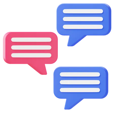 Diskussion  3D Icon