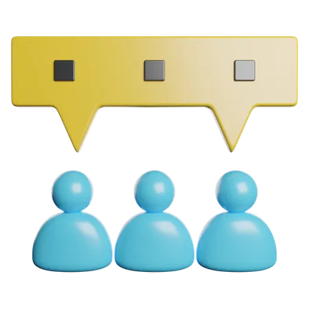 Diskussion  3D Icon