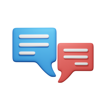 Diskussion  3D Icon