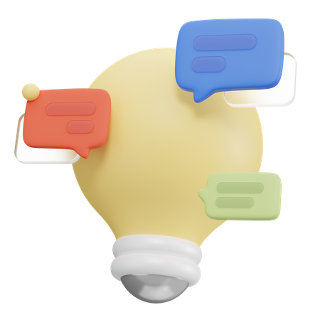 Diskussion Denken  3D Icon