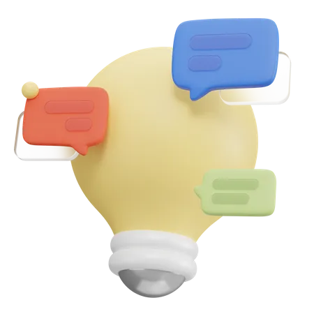 Diskussion Denken  3D Icon