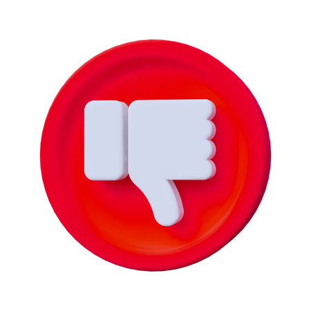 Dislike  3D Icon