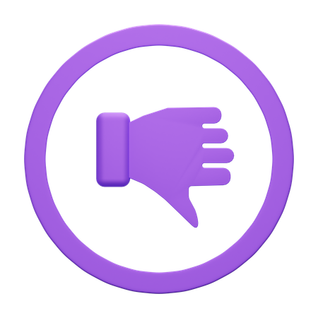 Dislike  3D Icon