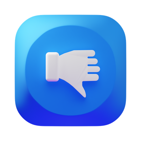 Dislike  3D Icon
