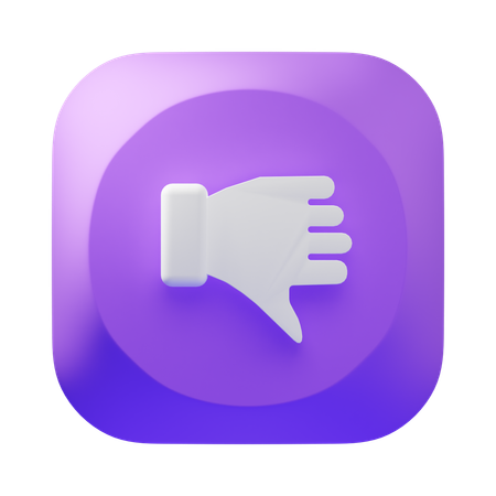 Dislike  3D Icon