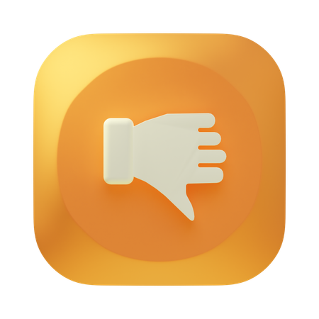 Dislike  3D Icon