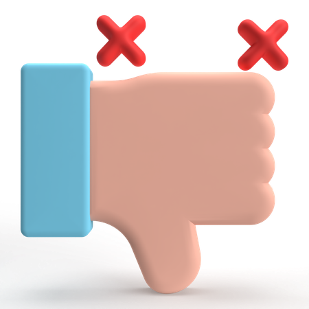 Dislike  3D Icon