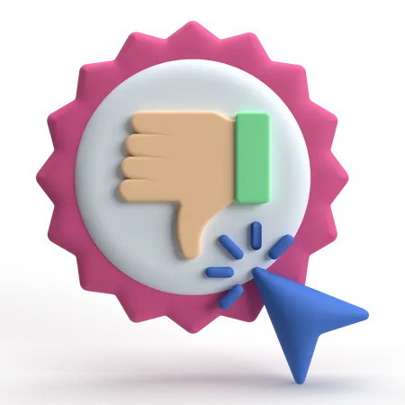 Dislike  3D Icon