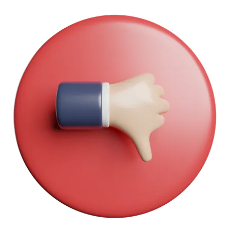 Dislike  3D Icon