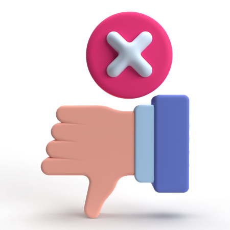 Dislike  3D Icon