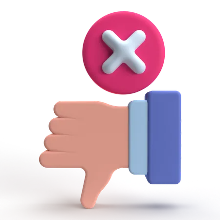 Dislike  3D Icon