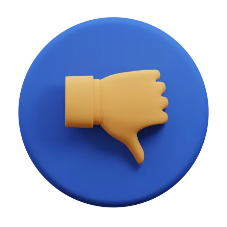 Dislike  3D Icon