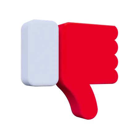 Dislike  3D Icon