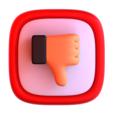 Dislike  3D Icon