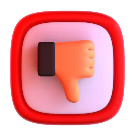 Dislike  3D Icon