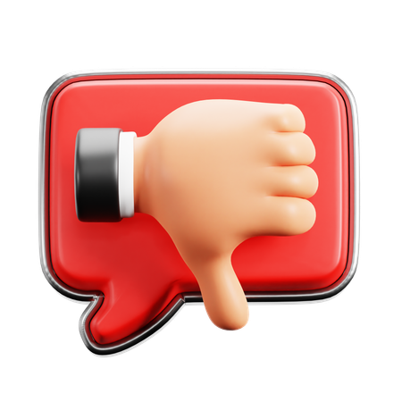 Dislike  3D Icon